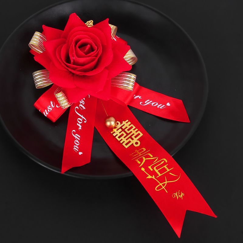 結婚用品の高級な胸の花の結婚式のセットの新郎の新婦の襟の花の結婚式の付き添いの花嫁は客を迎えます。|undefined