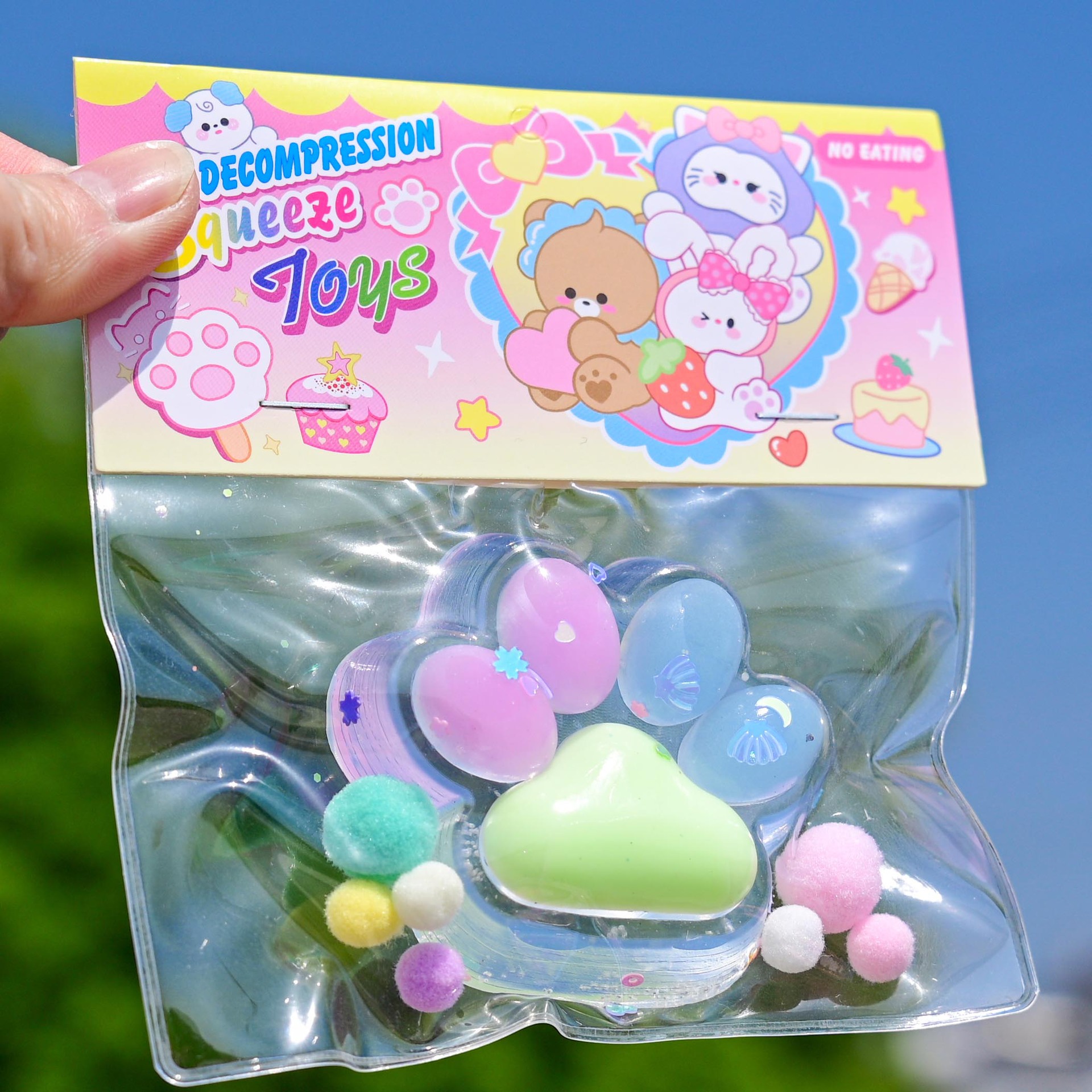 Pequeño libro rojo con garras de gato ultra suaves pellizco juguetes de descompresión divertidos juguetes de simulación de alimentos pellizco tpr artefacto de descompresión