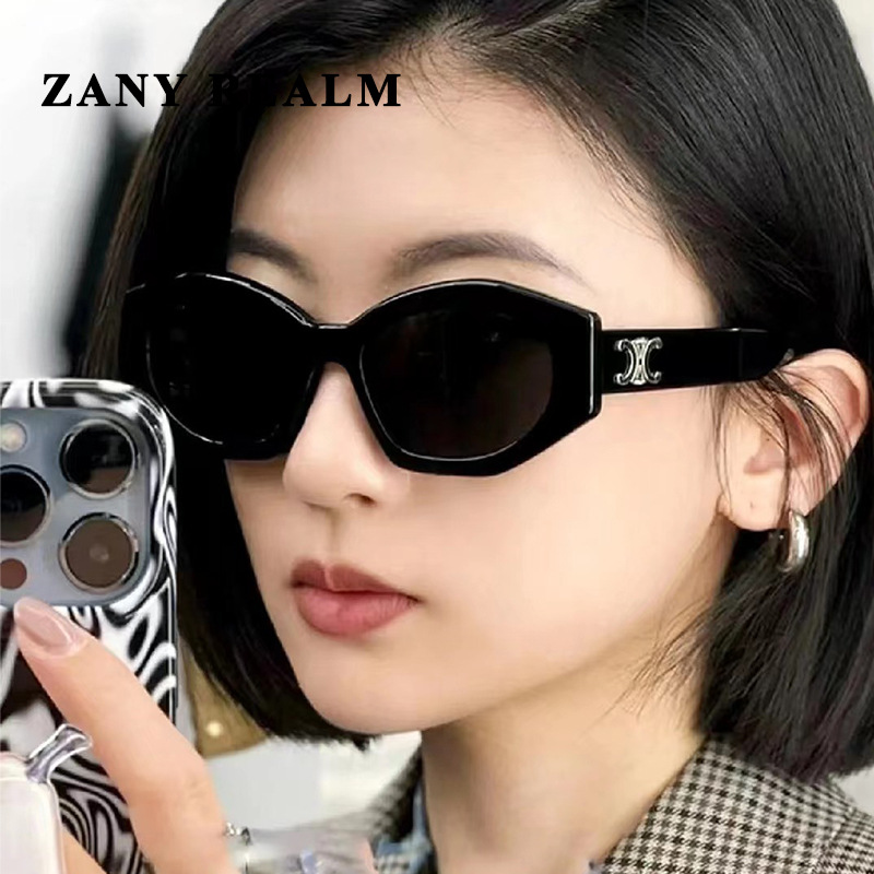 Nuevo Arco de Triunfo Lisa mismo estilo gafas de sol chica caliente en línea en vivo transfronterizo UV400 gafas de sol fabricante en stock