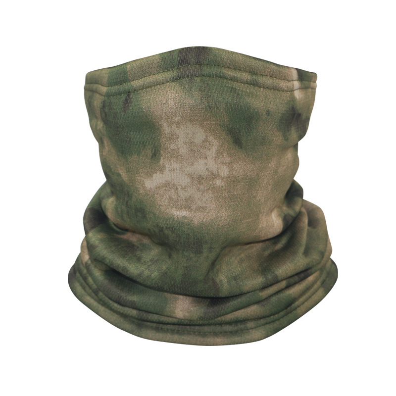 Camuflamiento y veludo turbante de invierno máscara de ciclismo al aire libre máscara de cuello caliente de invierno deportivo cubierta de cabeza transfronteriza