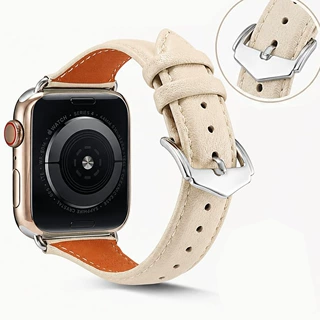 适用于苹果手表Apple Watch真皮革小蛮腰时尚表带带S12替换表带