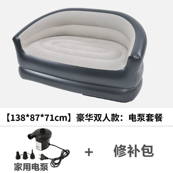 Inflatable sofa for double, storage bag