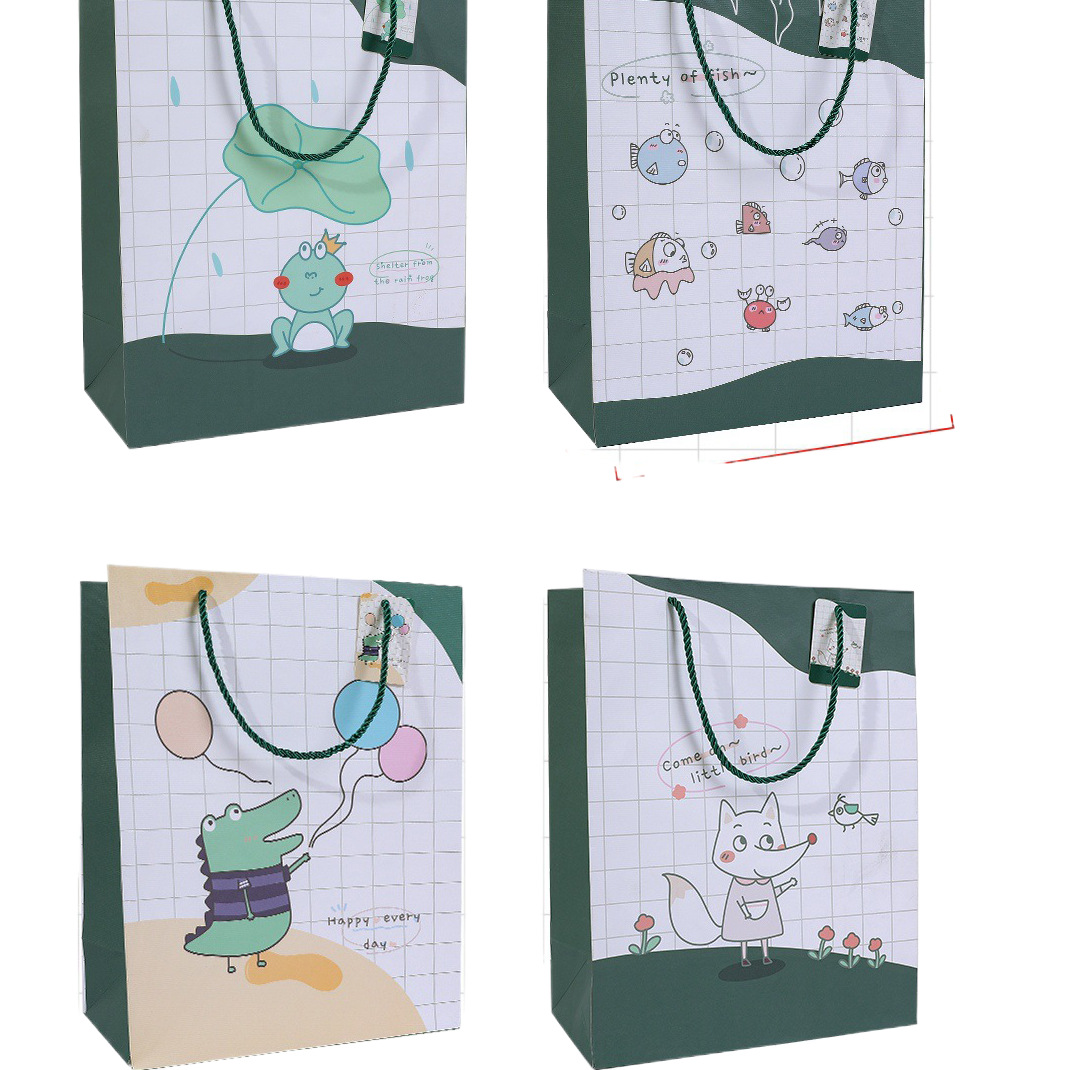 印刷您自己的白色棕色牛皮纸礼品工艺购物纸袋带手柄