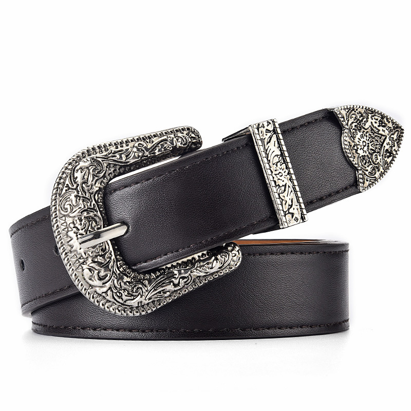 100g Weight Belt Classification 1 Piece Quantity Daily, Street Occasion Pu Leather, Alloy Material Solid Color Pattern Women's Gender Basic, Classic Style Style Basic Classic Style Solid Color Pu Leather Alloy Women's Leather Belts 9