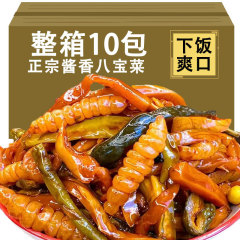 东北酱八宝咸菜整箱商用10袋正宗老北京酱八宝菜什锦菜下饭菜沈阳