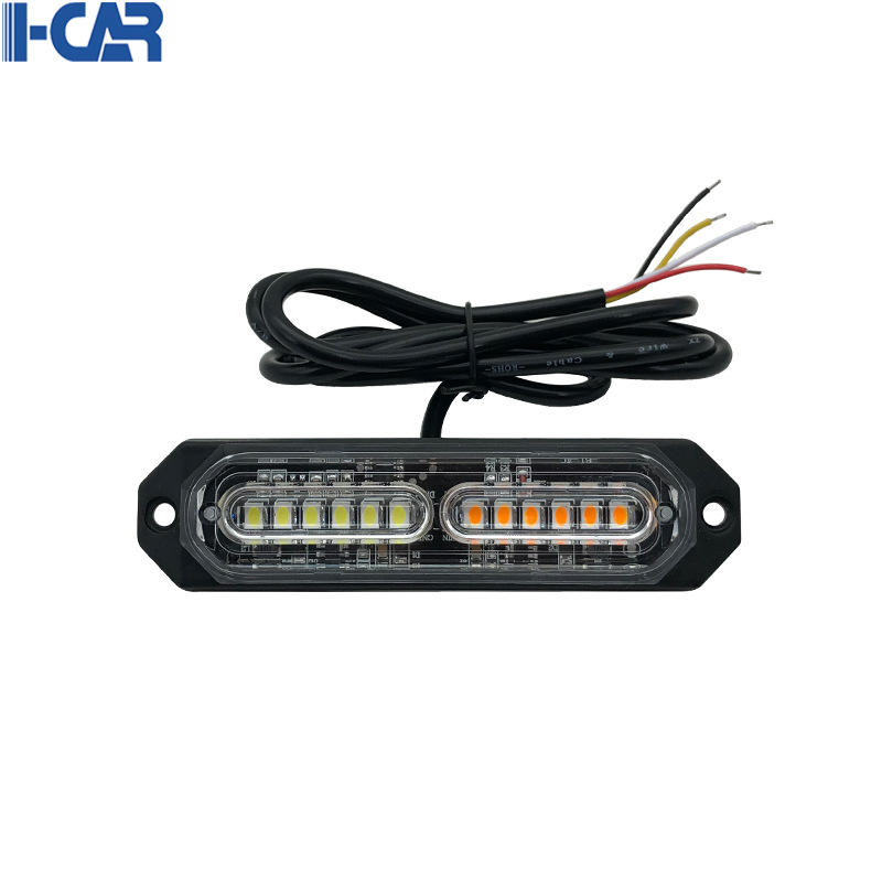 12LED боковой стробоскоп свет грузовик автомобиль светодиодная мини-решетка вспышка аварийный Маяк аварийная сигнальная лампа