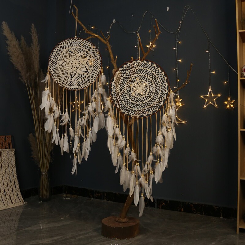 Bohemian Style Large Wall-Mounted Dream Catcher Hand-Woven Feather Interior Decoration Manufacturer Wholesale Bohemian Style Large Wall-Mounted Dream Catcher Hand-Woven Feather Interior Decoration Manufacturer Wholesale