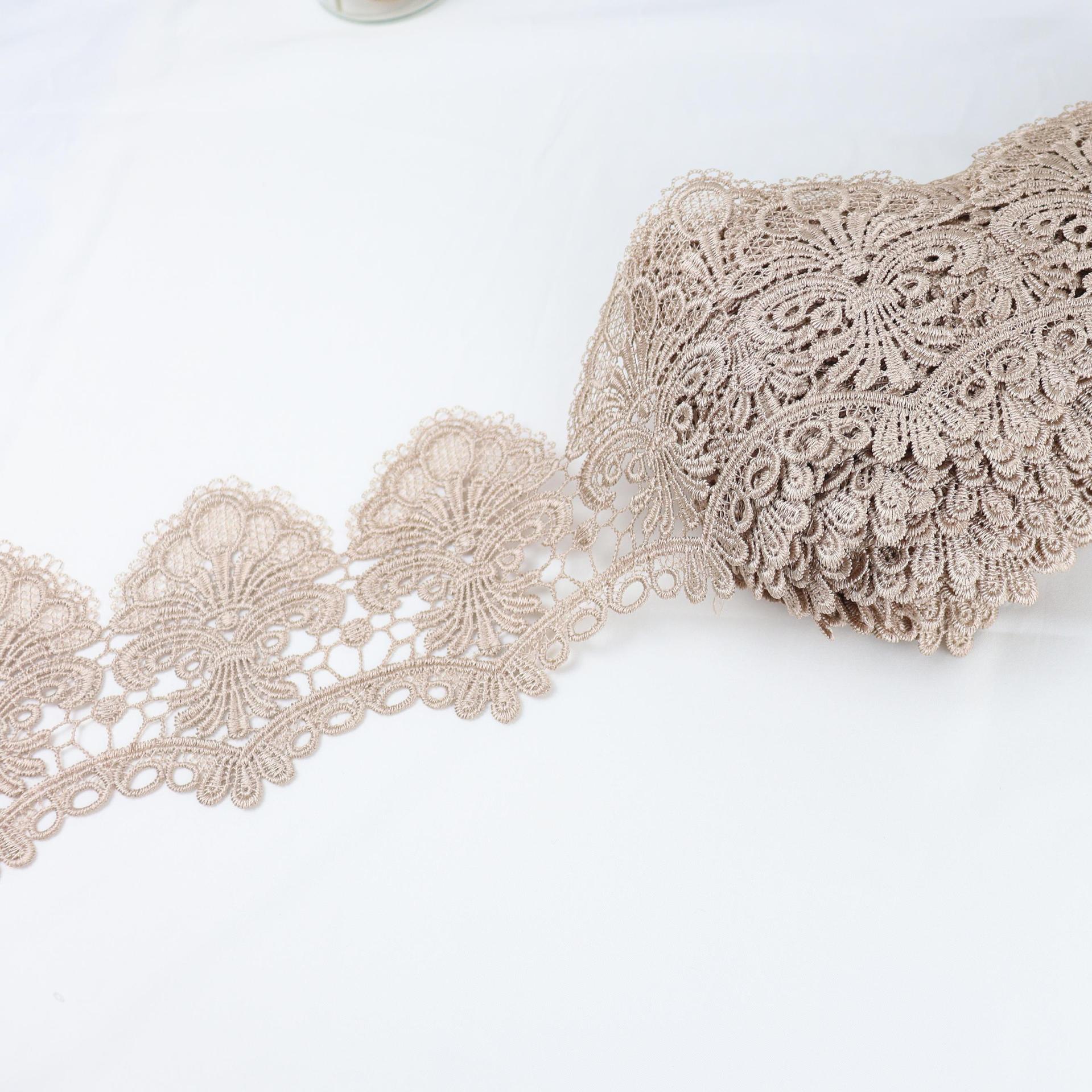 咖色水溶花边-1611