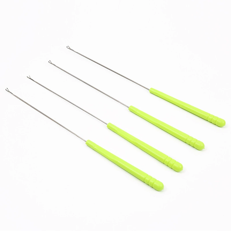 Зеленая пластиковая ручка супер длинная с языком и крючком