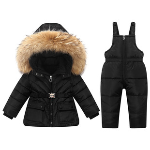 Factory Direct Sales 2025 Winter Clothing European and American Children's Clothing down Jacket Ski Clothing Series 1-6 Years Old Suit down Jacket