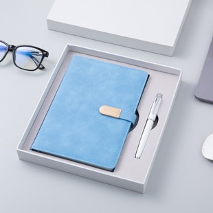 A5 Notebook Gift Box Set Metal Orb Signature Pen Business Gift Gel Pen Business Souvenir Printed Logo