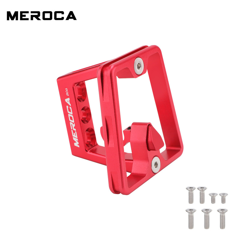 MEROCA 折りたたみフロントラックマウント 3 穴分割豚鼻ブラケット小型布フロントバッグ変換シートアクセサリー|undefined