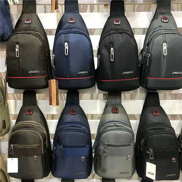 Leisure bag manufacturers wholesale running Jianghu stall bag supply leisure men's sports chest bag portable mobile phone coin purse