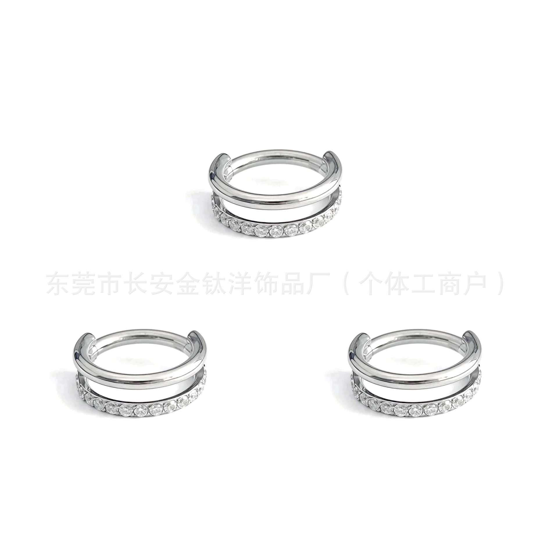 Pointed titanium steel lip stud product view