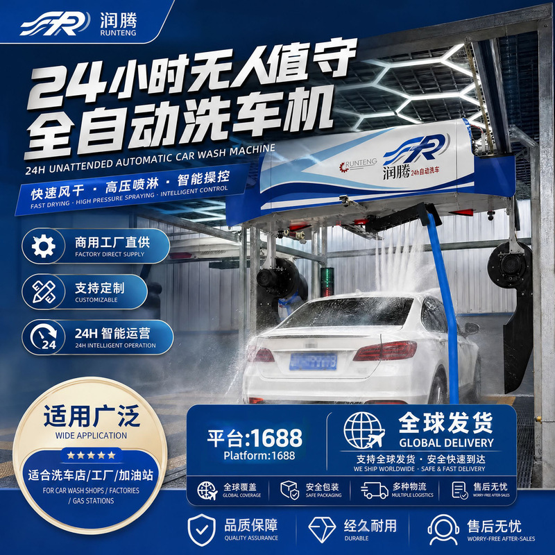 Intelligent Fully Automatic Car Wash Machine, 24-Hour Unattended Cleaning Equipment, Quick Drying, Commercial Car Wash Machine Factory Intelligent Fully Automatic Car Wash Machine, 24-Hour Unattended Cleaning Equipment, Quick Drying, Commercial Car Wash Machine Factory