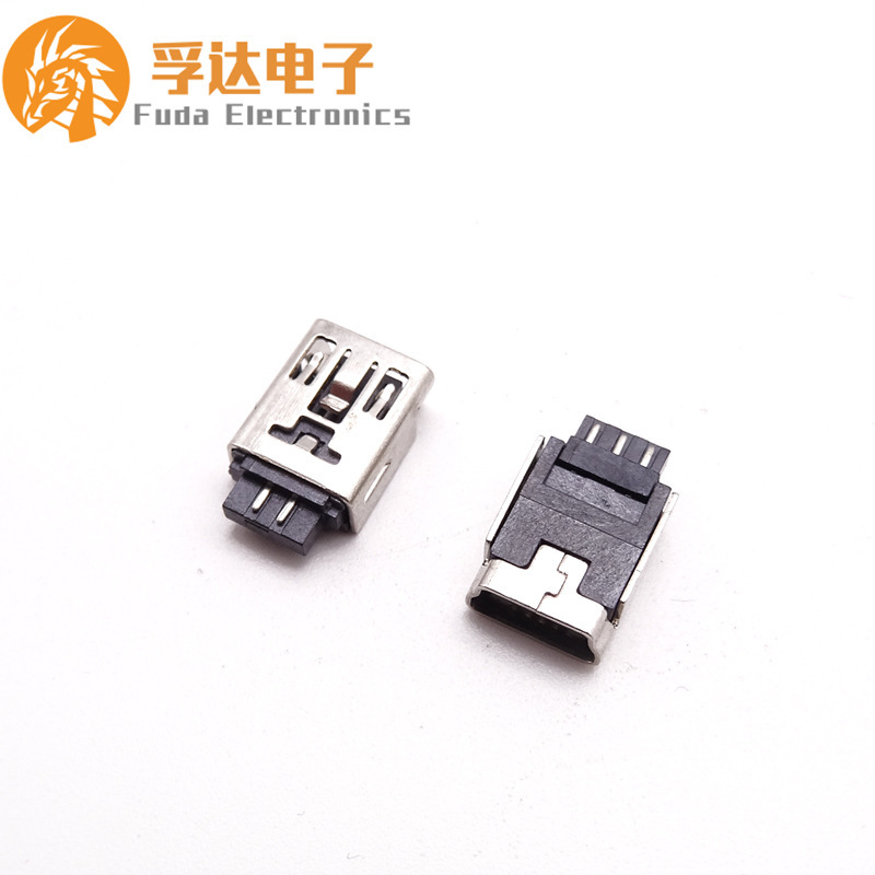 MINI USB 5P Female Base Short Body MINI 5P Welding Wire Female Base Five after Five Double-sided Welding Wire Soldering Points