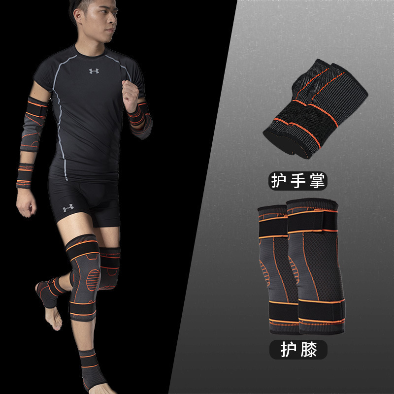 Protector de baloncesto conjunto completo de equipos deportivos para hombres rodillas entrenamiento militar táctico rodilla codo brazalete conjunto