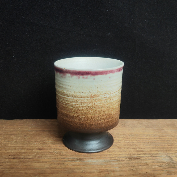 Rustikale Keramik Kaffeetasse Mit Graffiti Vintage Frühstücksbecher_voghion.com