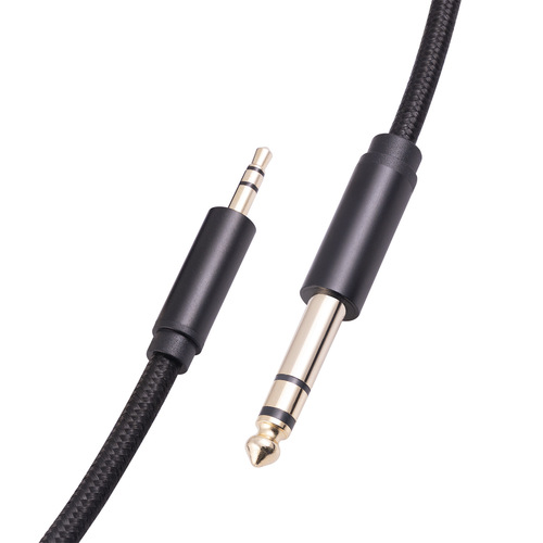 New metal shell gold-plated head 3.5mm to 6.35mm public stereo mobile phone amplifier mixer audio cable
