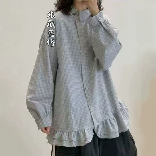 2026 Autumn New Design Women's Long-Sleeve Cardigan Shirt with Diagonal Collar, Lace Trim at the Hem, and Stylish Design 2026 Autumn New Design Women's Long-Sleeve Cardigan Shirt with Diagonal Collar, Lace Trim at the Hem, and Stylish Design