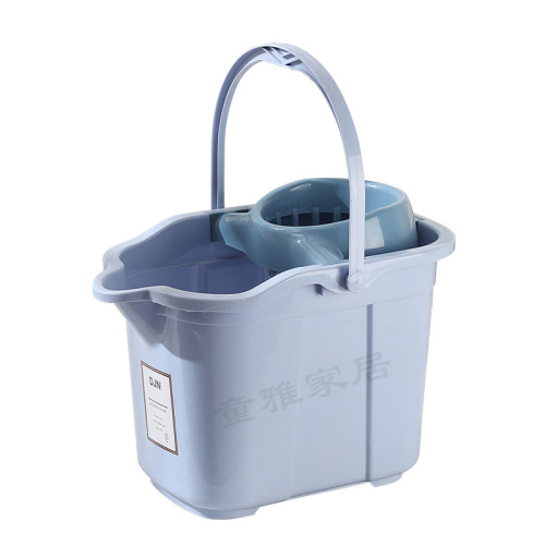 Household Mop Bucket with Thick Handle Portable Large Capacity Floor Cleaning Bucket with Wheels and Dehydration Feature Wholesale