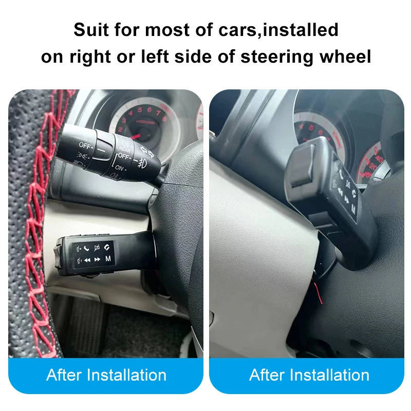 Cross-border new car multi-function steering wheel control button handle Universal square control button Android large screen dedicated