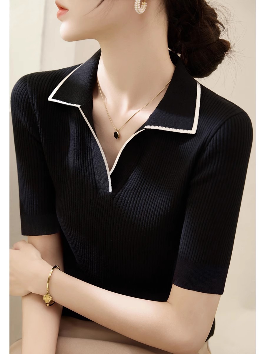 黑色~拼色 短袖