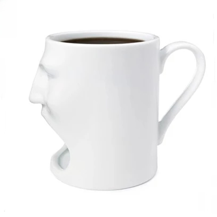 cake Cup face mug face shape ceramic coffee cup face cookie toast cartoon Cup_voghion.com