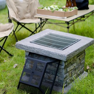 Courtyard Pit Barbecue Grill New American Barbecue Grill Manufacturer Direct Supply Cross-Border Supply Stable Portable Baking Pan