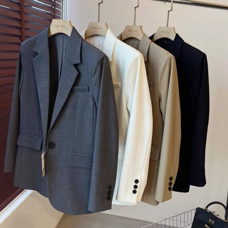 Customer order three-dimensional cutting exquisite craft wool blend slim slim one button suit jacket Y0315X