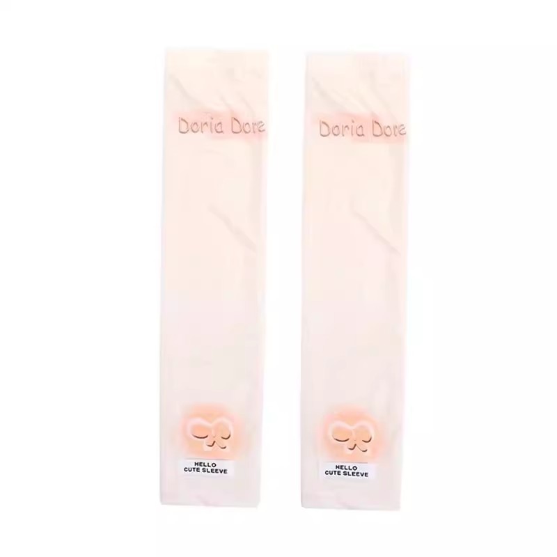 (2개) 2024 여름 새로운 느슨한 활 인쇄 얼음 소매 여성의 얼음 실크 태양 보호 슬리브 UV 보호 슬리브를 운전