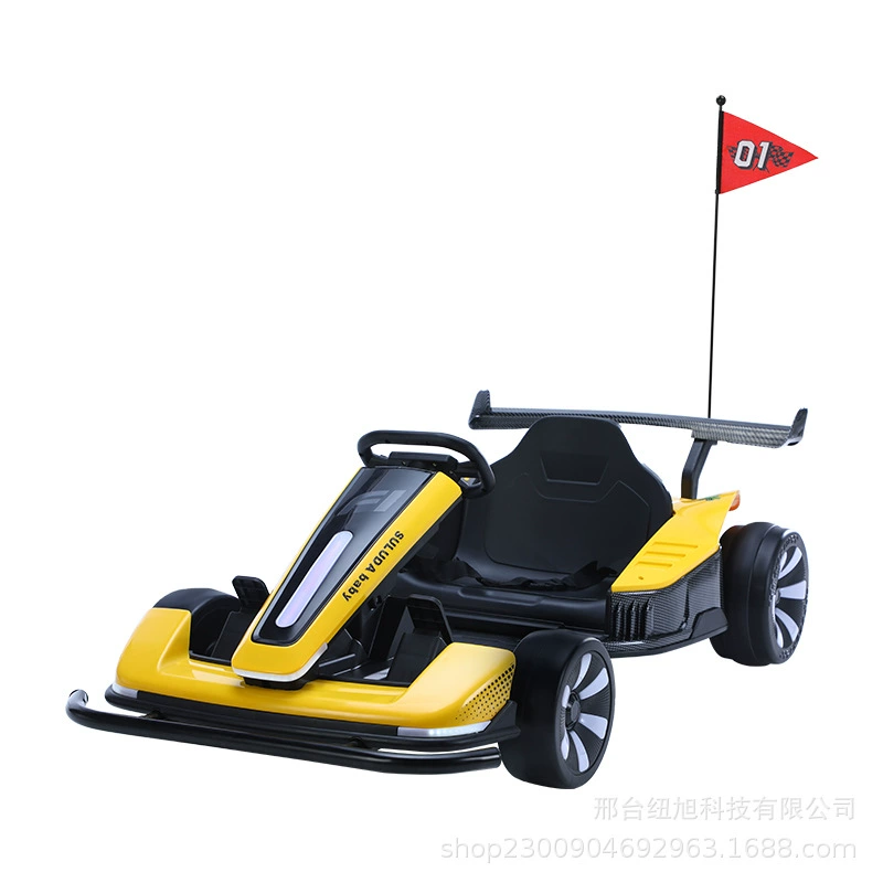 Electric toy car with seat, karting, remote control, new collection