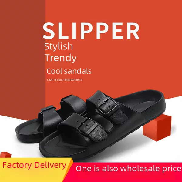 2026 New Summer Casual Couple Style Men's Eva Open-Toe Sandals Cross-Border Trendy Beach Sandals Size 47