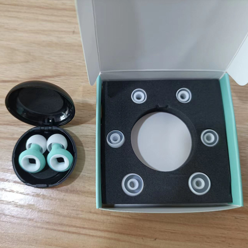跨境定制款专供硅胶隔音降噪睡眠耳塞挂脖耳塞可定制产品logo颜色|undefined