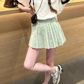 2026特价清仓敲超短百褶牛仔短裙甜美百褶半身裙质感舒适不退不换