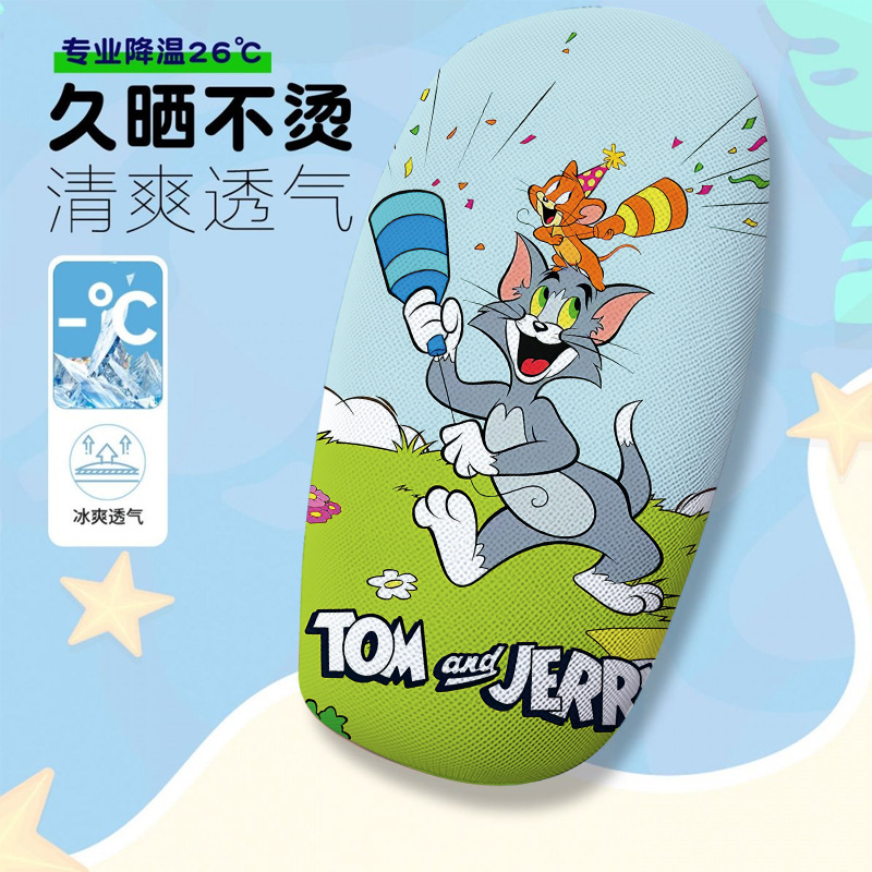 Cartoon Series Electric Vehicle Seat Cushion Cover Summer Heat-Insulating and Breathable Electric Vehicle Seat Cover Seat Cushion Cover
