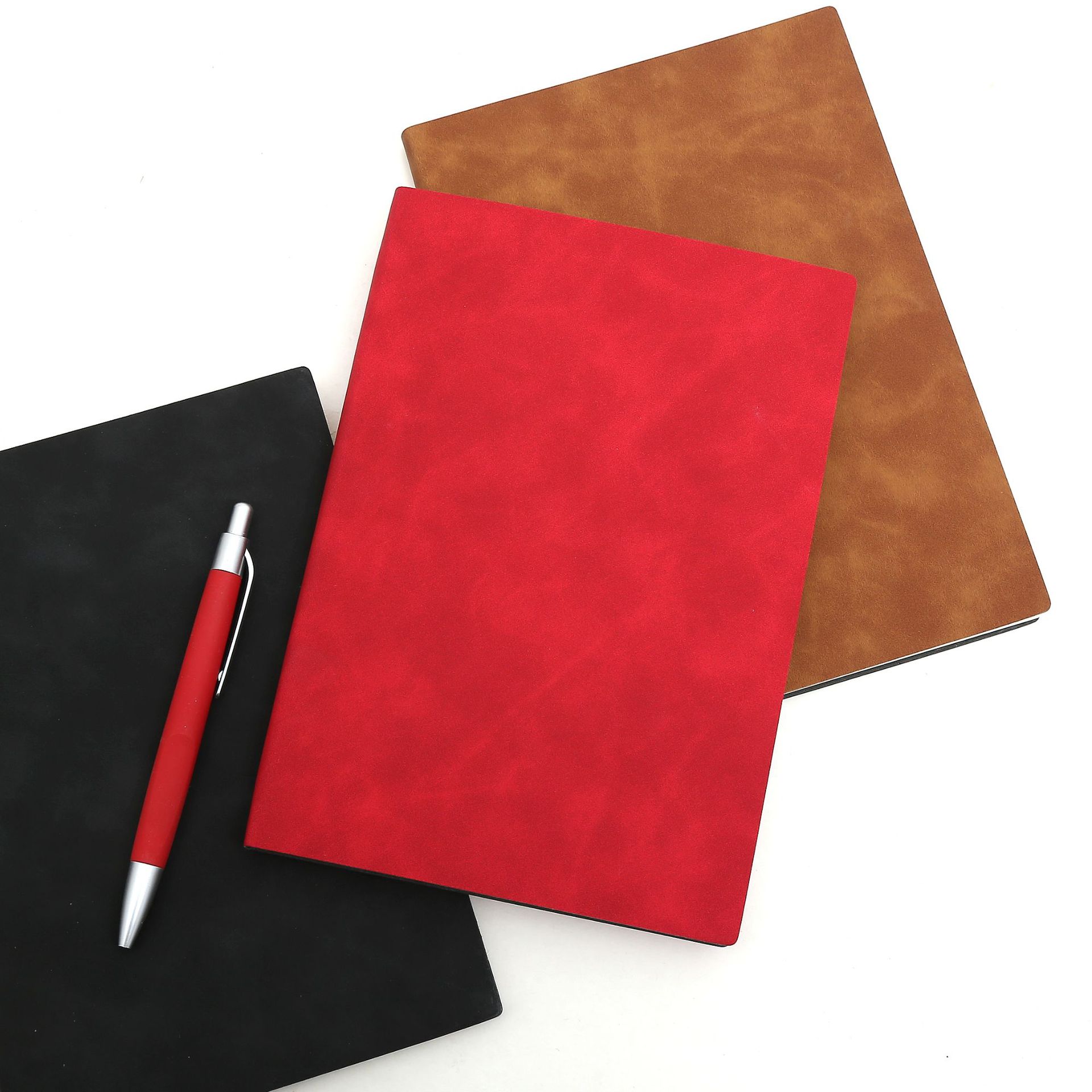 Fábrica al por mayor A5 diario de estudiantes transcripción suave simple cuaderno de negocios puede personalizar el cuaderno de notas LOGO