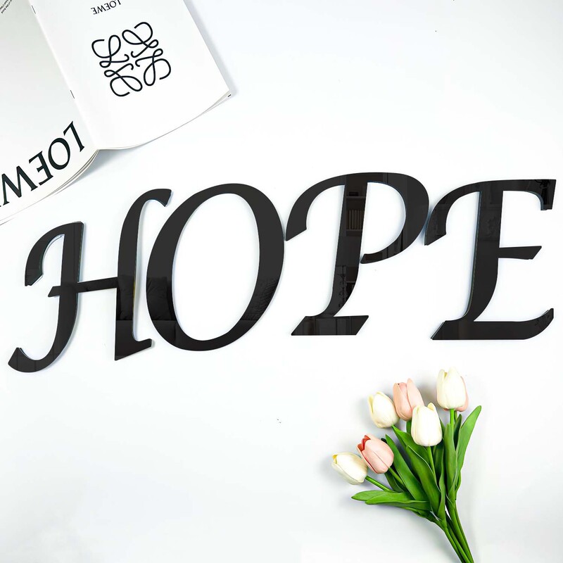 Cross-Border Aliexpress Popular Acrylic A-Z Mirror Home Decoration Letters Eva English Letter Combination Wall Stickers