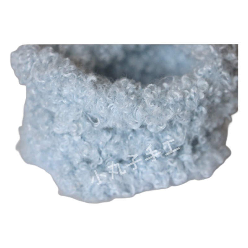 Suministro directo de fábrica 10mm lana rizado palo trenzado Super grueso Super denso hecho a mano DIY pequeña leche perro pelo raíz al por mayor