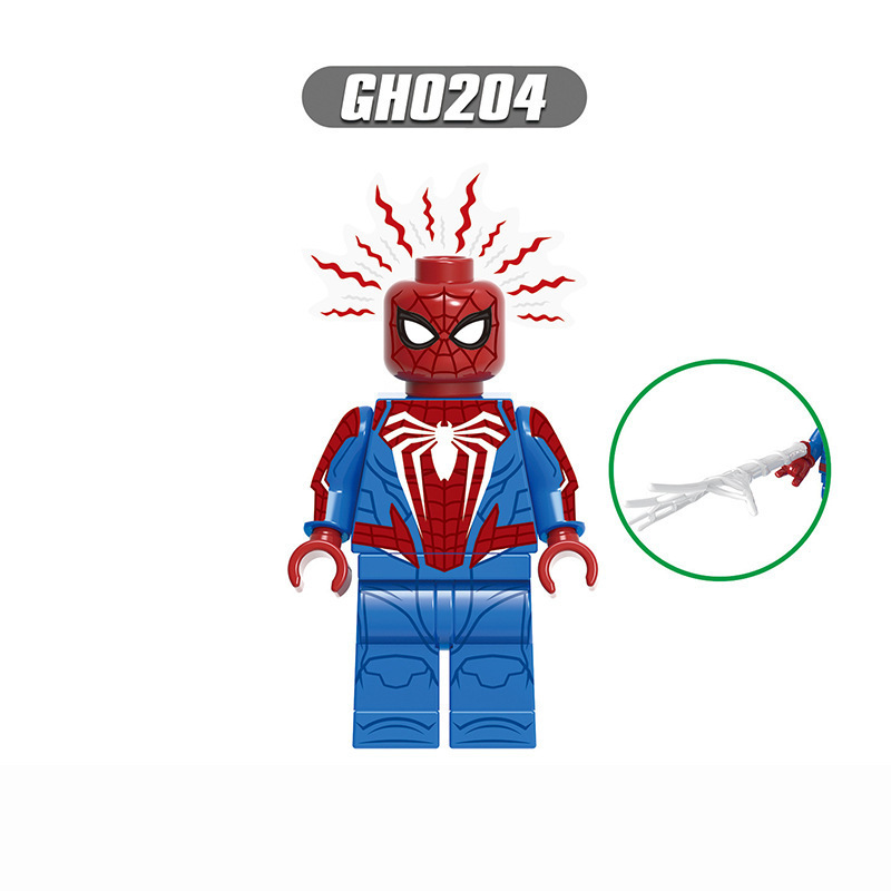 国境を越えた卸売ホットセール互換性のあるレゴスパイダーマンミニフィギュアシリーズ子供の教育用組み立て式小さな粒子ビルディングブロックおもちゃ|undefined