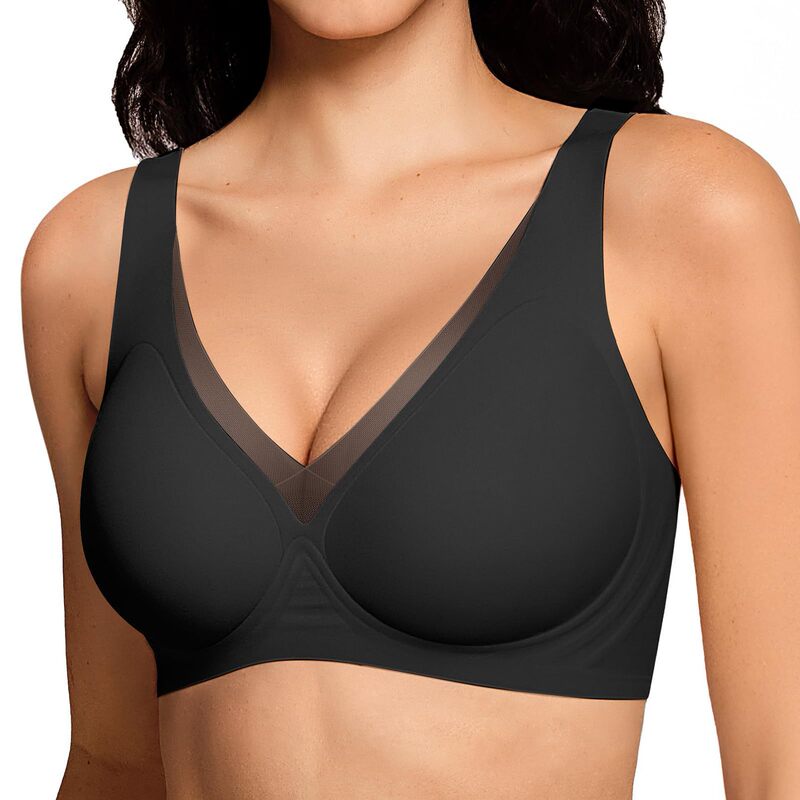Cross-border foreign trade deep V seamless soft support jelly strip bra for women, thin smooth push-up anti-sagging comfortable underwear Cross-border foreign trade deep V seamless soft support jelly strip bra for women, thin smooth push-up anti-sagging comfortable underwear