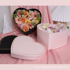 小号绸质礼盒布料面方形鲜花水果礼盒心形盒子伴娘随手礼礼品盒