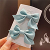 Cloth with bow, children's hair accessory for princess, hairgrip for baby, internet celebrity