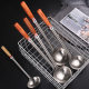 Stainless steel kitchenware stir-frying shovel canteen wooden handle spoon foot 1.5 thick cooking spoon shovel chef stir-frying spoon stir-frying shovel wholesale