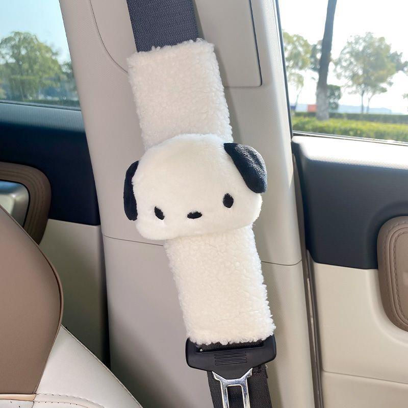 Car seat belt shoulder pad cute car cartoon extended safety belt anti-strangler neck protective cover decorative women's