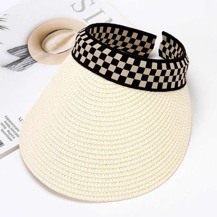 Modischer Damen Strohhut Mit Uv Schutz Für Den Sommerurlaub_voghion.com