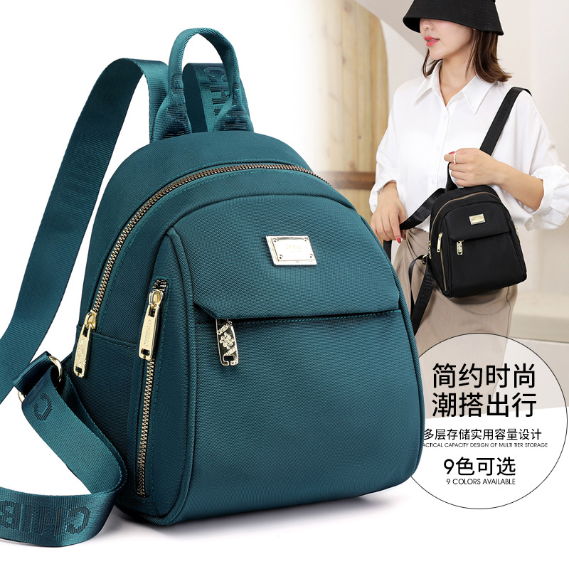 Bolso de mujer 2023 nuevo impermeable Oxford Mochila de tela casual moda mini bolsa pequeña de lona de nylon