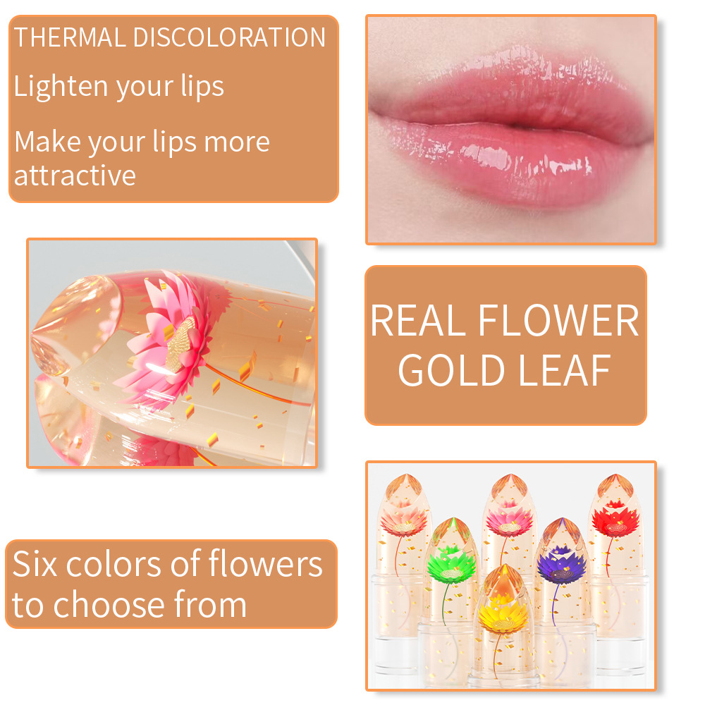 Check out DUNUF Dried Flower gold foil jelly color-changing Lipstick! Link Disclaimer - For Foreign trade only undefined