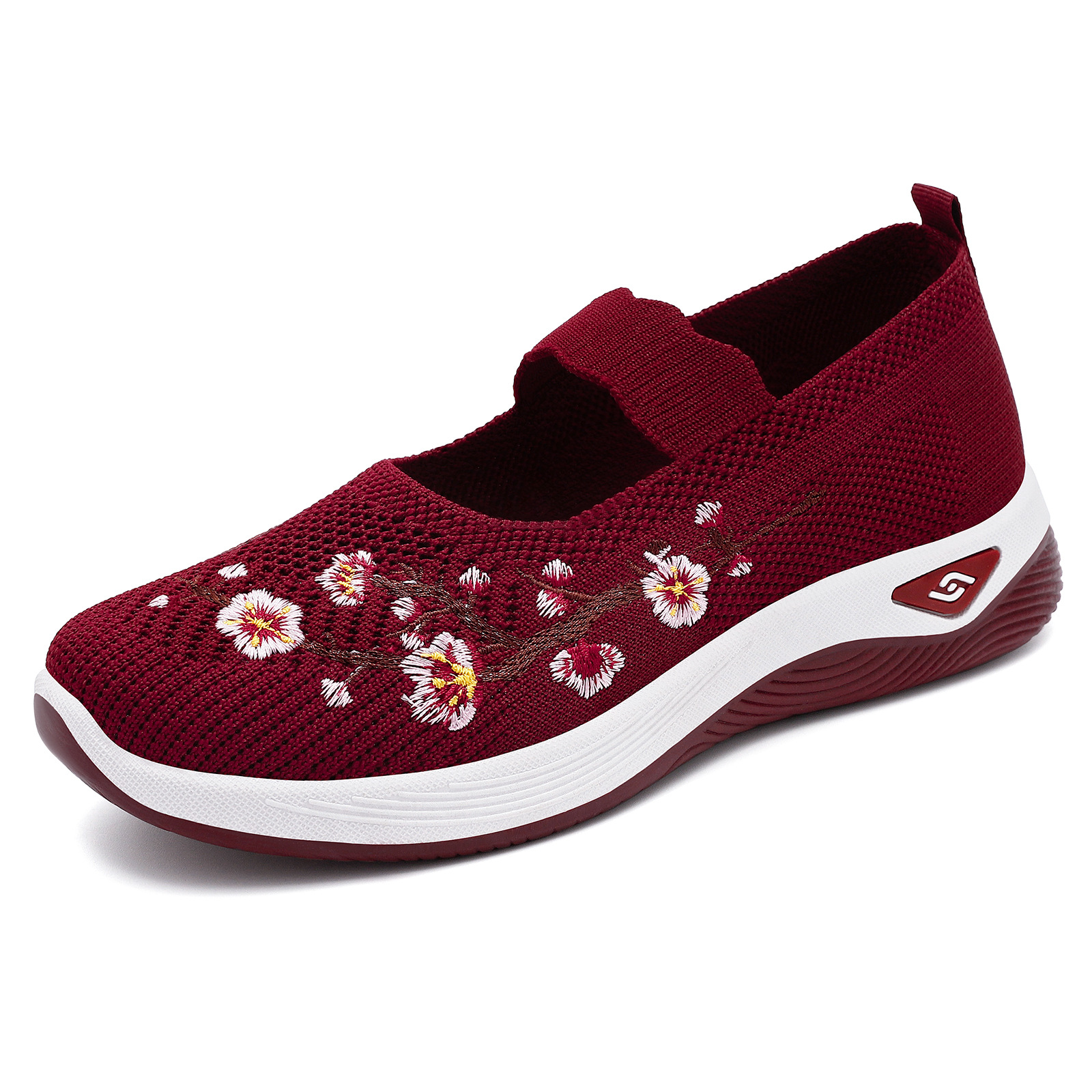 Zapatos de tela estilo Pekín antiguo para mujer, novedad de verano 2026, mocasines casuales sin cordones para damas, zapatos para mamá. image 7