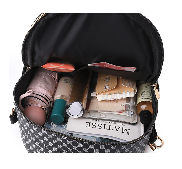 16 inch Backpack size Zipper Closure Type Double Shoulder Straps Strap Type Waterproof 16 Inch Argyle Casual Travel Women's Backpack